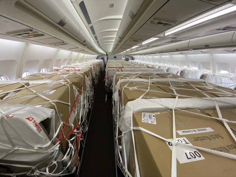 SWISS operates more than 1,000 cargo-only flights since March